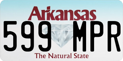 AR license plate 599MPR
