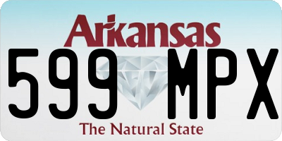 AR license plate 599MPX
