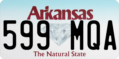 AR license plate 599MQA