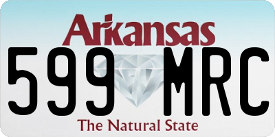 AR license plate 599MRC