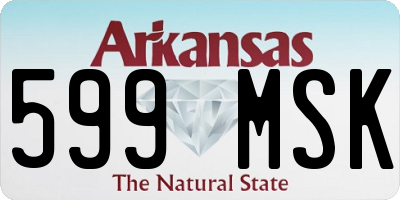 AR license plate 599MSK