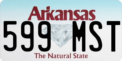 AR license plate 599MST