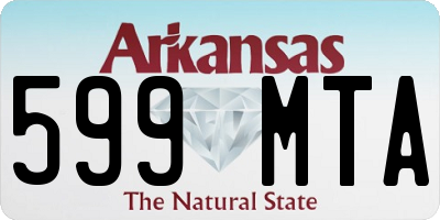 AR license plate 599MTA