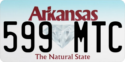 AR license plate 599MTC