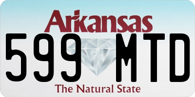 AR license plate 599MTD