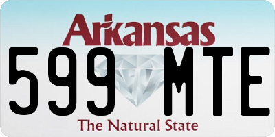 AR license plate 599MTE
