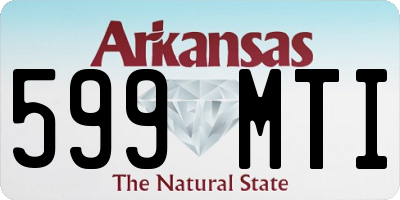 AR license plate 599MTI