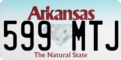 AR license plate 599MTJ