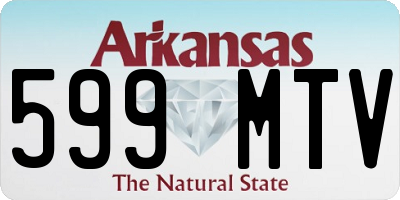 AR license plate 599MTV