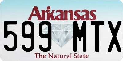 AR license plate 599MTX