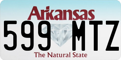 AR license plate 599MTZ