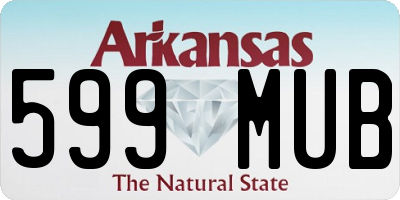 AR license plate 599MUB