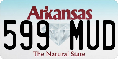 AR license plate 599MUD