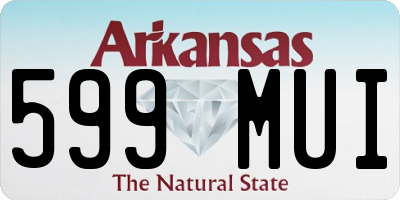 AR license plate 599MUI