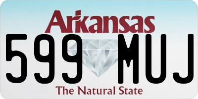 AR license plate 599MUJ