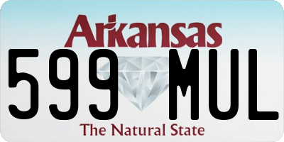 AR license plate 599MUL