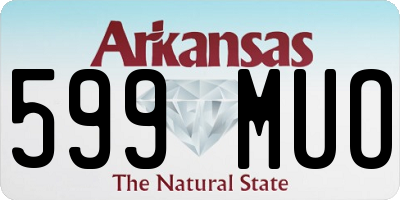 AR license plate 599MUO