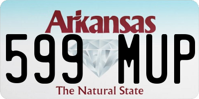 AR license plate 599MUP