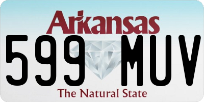 AR license plate 599MUV