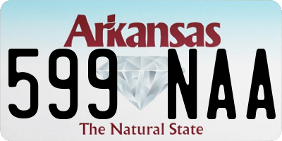 AR license plate 599NAA