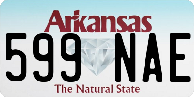 AR license plate 599NAE