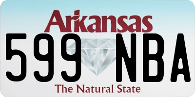 AR license plate 599NBA