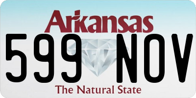 AR license plate 599NOV