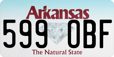 AR license plate 599OBF