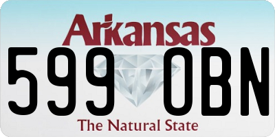 AR license plate 599OBN