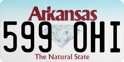 AR license plate 599OHI