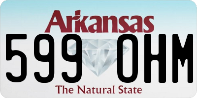 AR license plate 599OHM