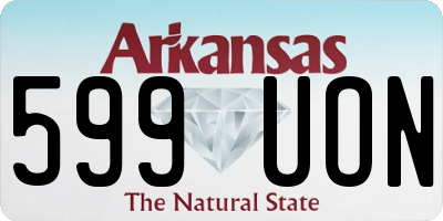 AR license plate 599UON