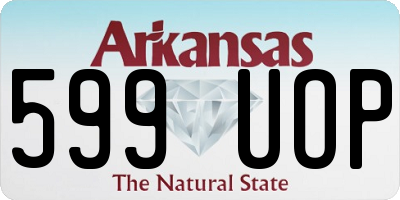 AR license plate 599UOP