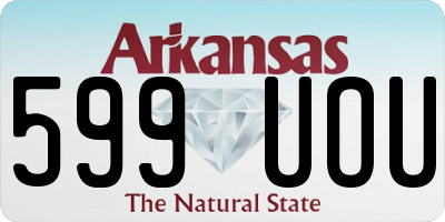 AR license plate 599UOU