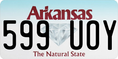 AR license plate 599UOY