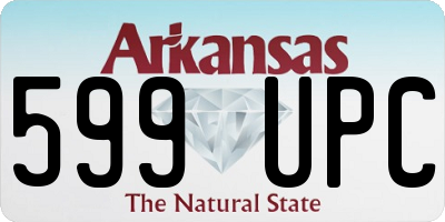 AR license plate 599UPC
