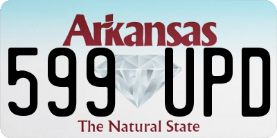 AR license plate 599UPD
