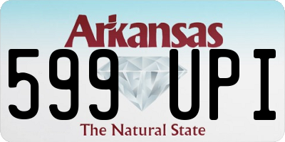 AR license plate 599UPI