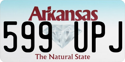 AR license plate 599UPJ