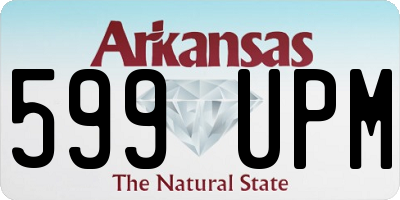 AR license plate 599UPM