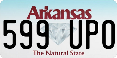 AR license plate 599UPO