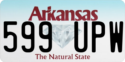 AR license plate 599UPW