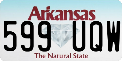 AR license plate 599UQW