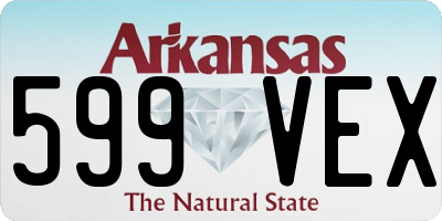 AR license plate 599VEX