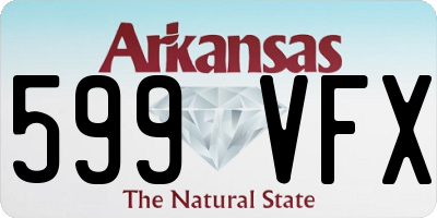 AR license plate 599VFX