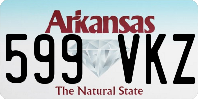 AR license plate 599VKZ