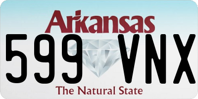 AR license plate 599VNX