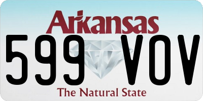 AR license plate 599VOV