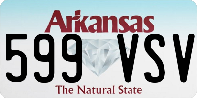 AR license plate 599VSV