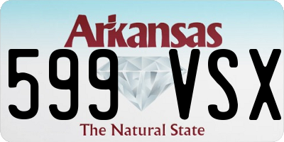 AR license plate 599VSX